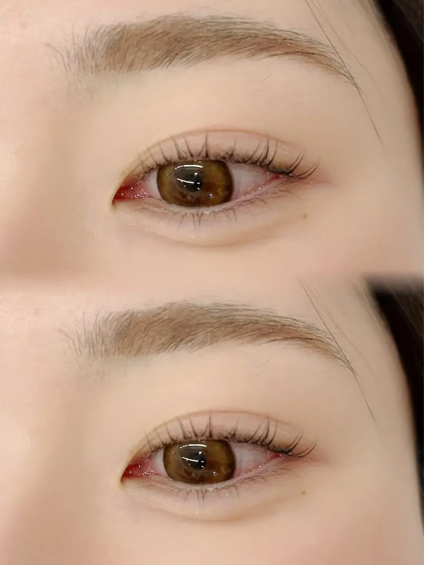 まつ毛パーマ上下の写真