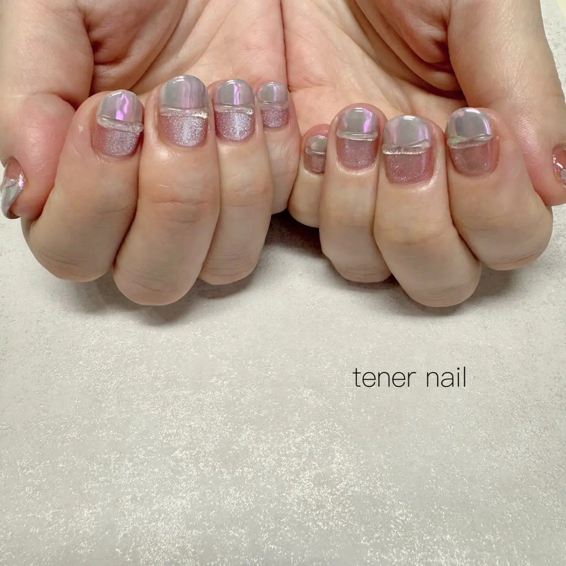 ネイル オーロラネイル マグネットネイル ハンドネイル テネルネイル tener nailのネイルデザイン