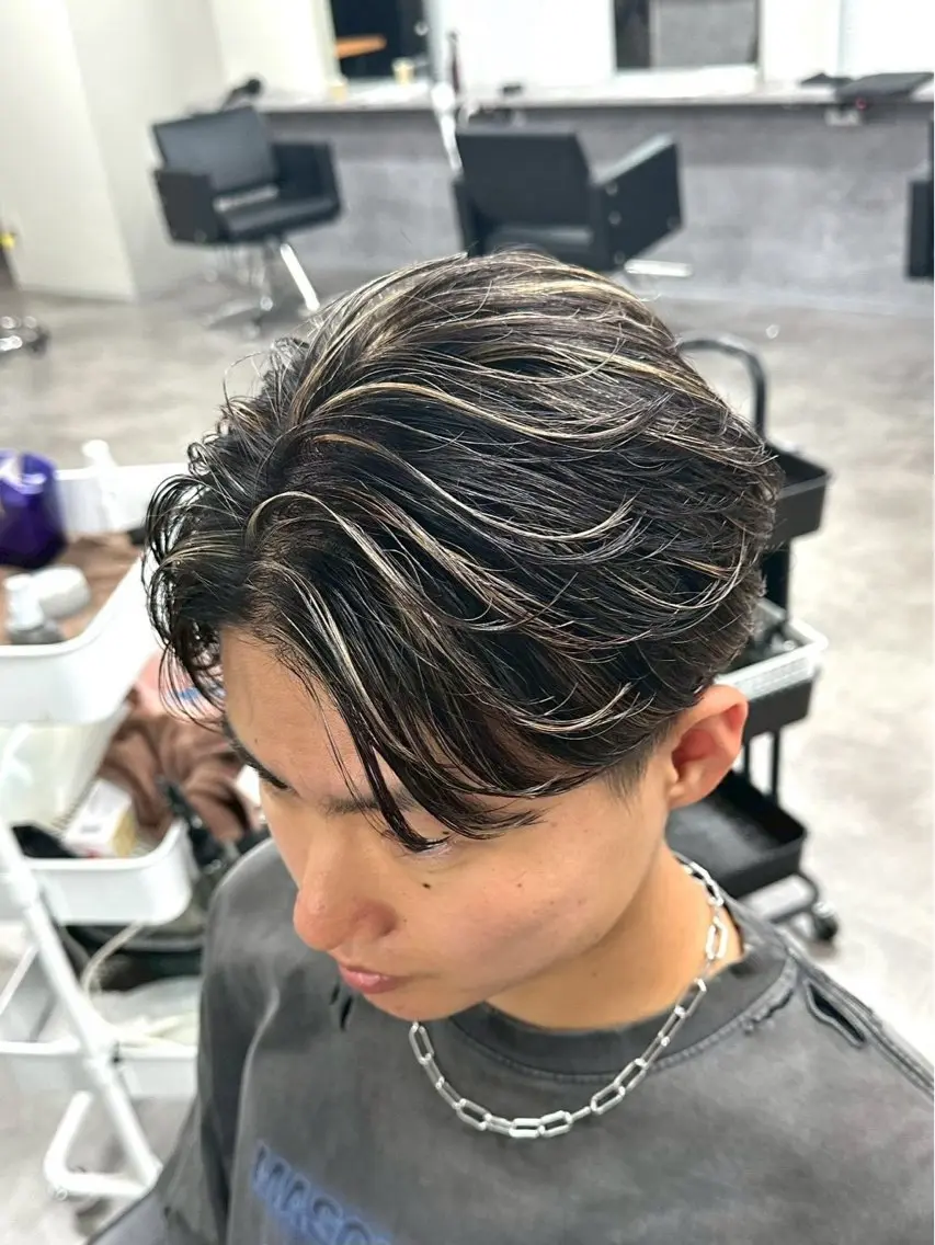 メンズ 【縮毛矯正】 璃音のヘアスタイル