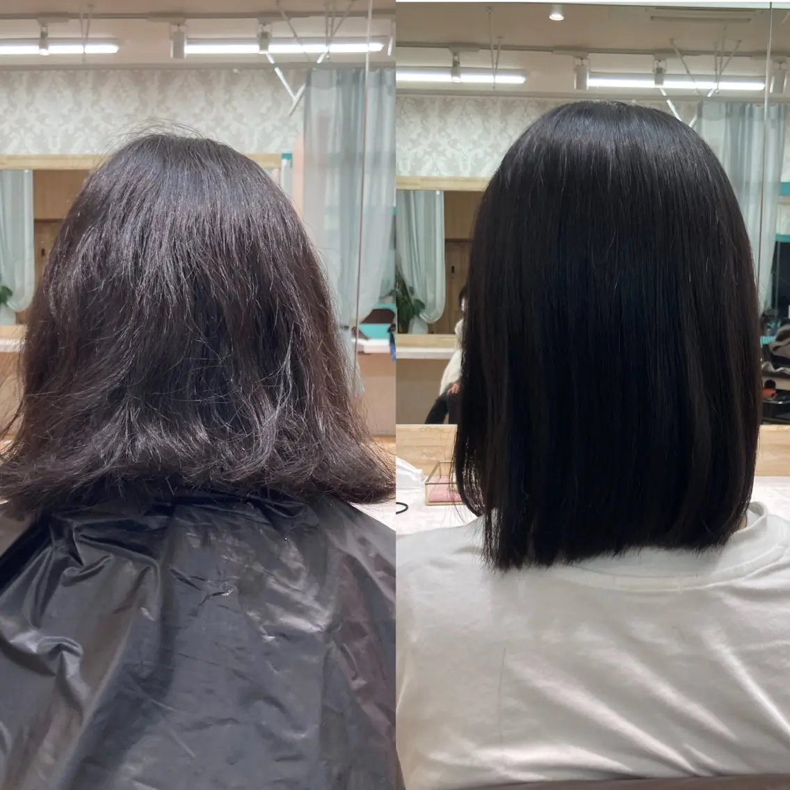 ミディアム 髪質改善 縮毛矯正 🍀LINDA室見 🍀野口勝太郎のヘアスタイル