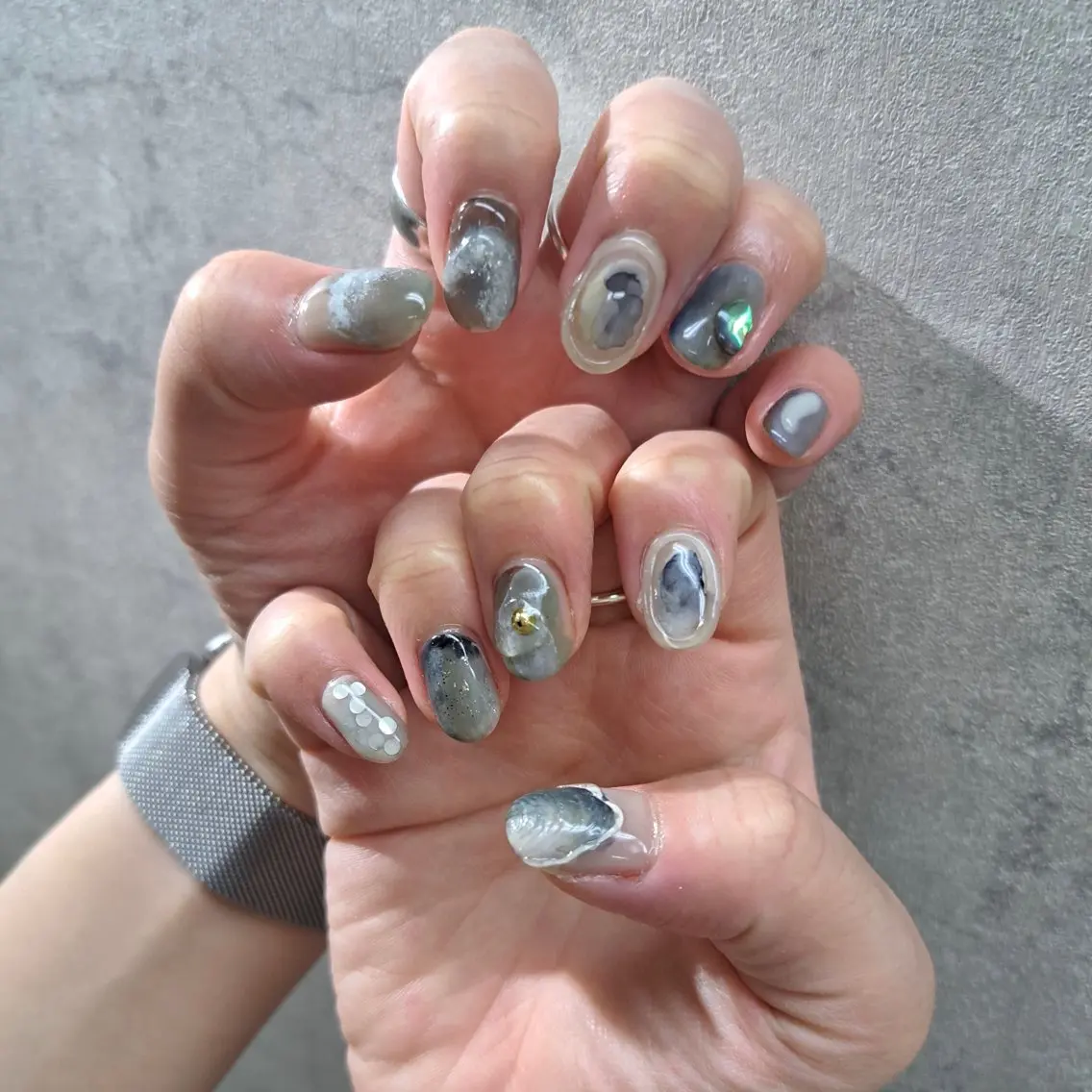 ネイル アートネイル ジェルネイル ニュアンスネイル スカルプネイル nailstudio eviz新宿店のネイルデザイン