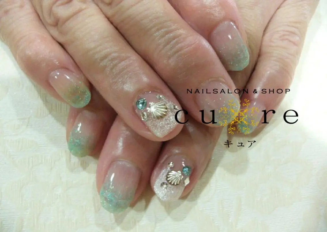 ショート ネイル ネイルサロン Cureのネイルデザイン