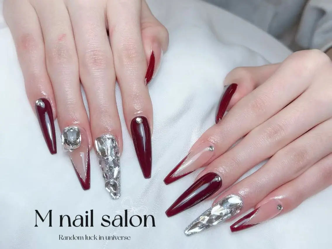 ネイル ハンドネイル M🌷nail 長さだし専門店のネイルデザイン