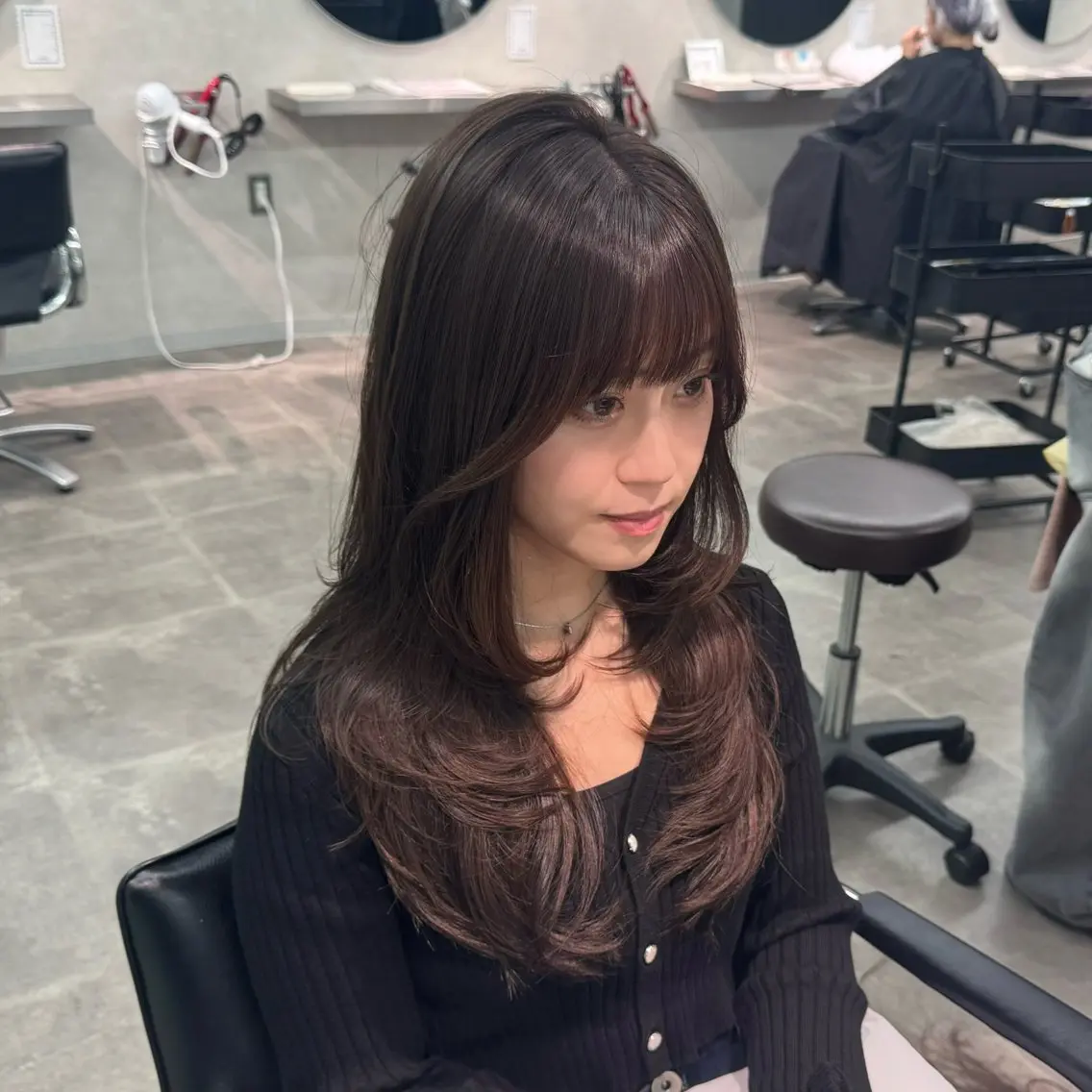 ロング カット ヘアカラー 韓国特化🇰🇷千葉 /レイヤーカット竜生のヘアスタイル