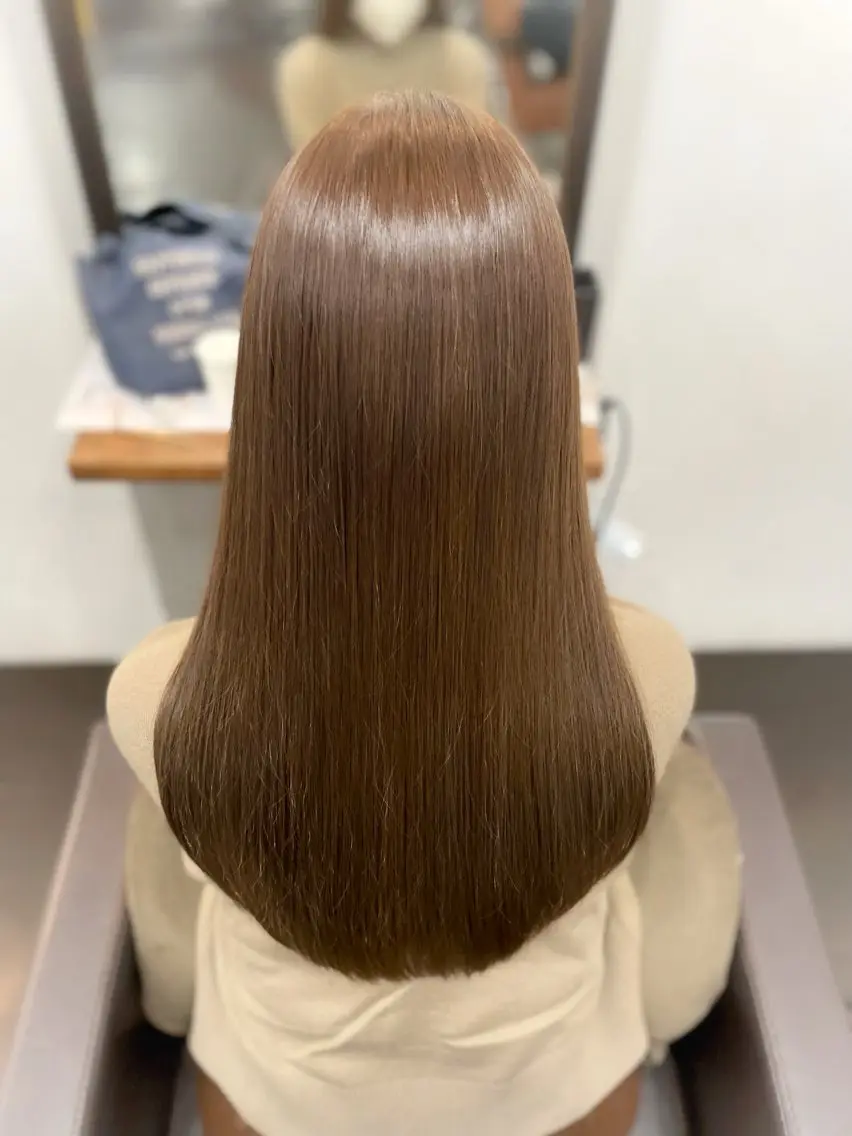 ロング カラー カット ヘアカラー トリートメント 暖色カラー/ メンズ/名駅/ユキハのヘアスタイル