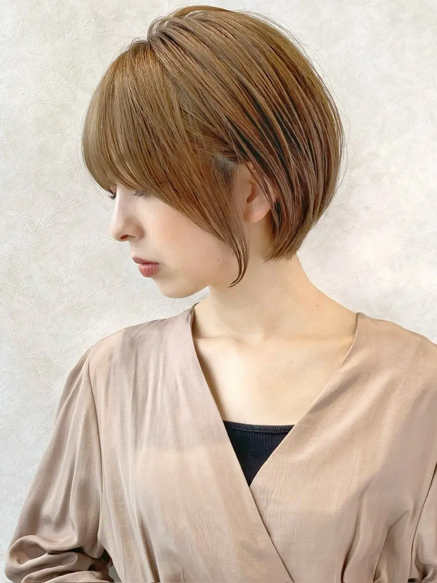 ショート カラー パーマ ショートボブ ボブ 似合わせカット ショートヘア 小顔カット カット ヘアカラー トリートメント ショート、ボブの神✨ 峯朋也✂︎✨のヘアスタイル