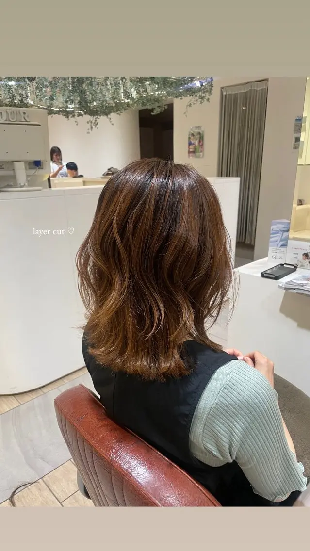 ミディアム Zina /半個室 サロン .⋆𝜗𝜚のヘアスタイル