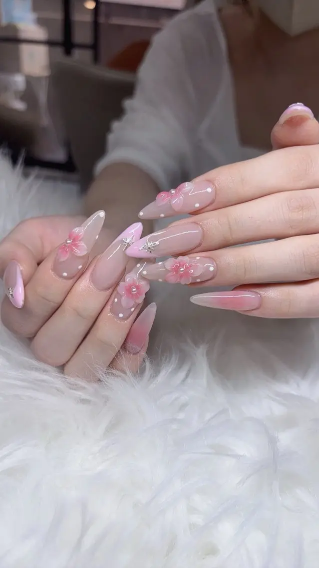 ネイル 韓国ネイル 持ち込み ニュアンスネイル ネイルチップ ハンドネイル TABI ANA.CHUOのネイルデザイン