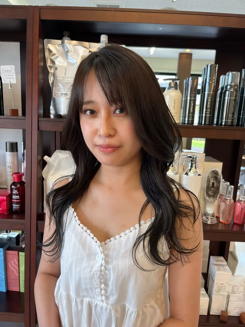 ロング カット ヘアカラー 樋口智士/倉敷/中庄 /髪質改善/縮毛矯正のヘアスタイル