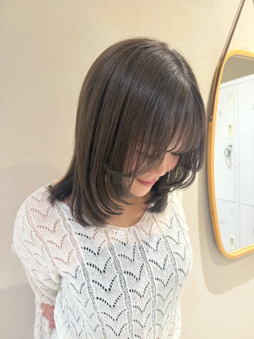 ミディアム カット ヘアカラー メンズカット￤パーマ 🌟yuzuka🌟のヘアスタイル