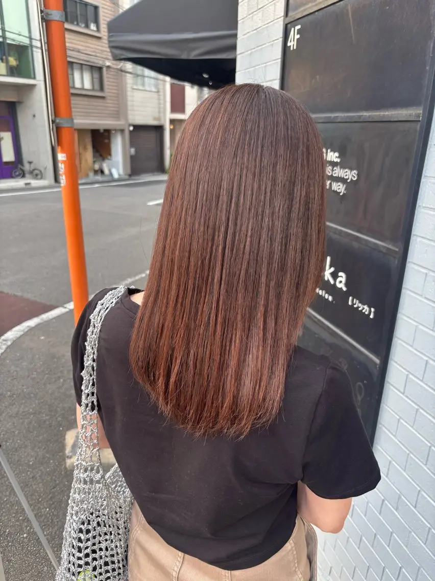 セミロング 藤原実璃 TR&スパ モデル様募集中のヘアスタイル