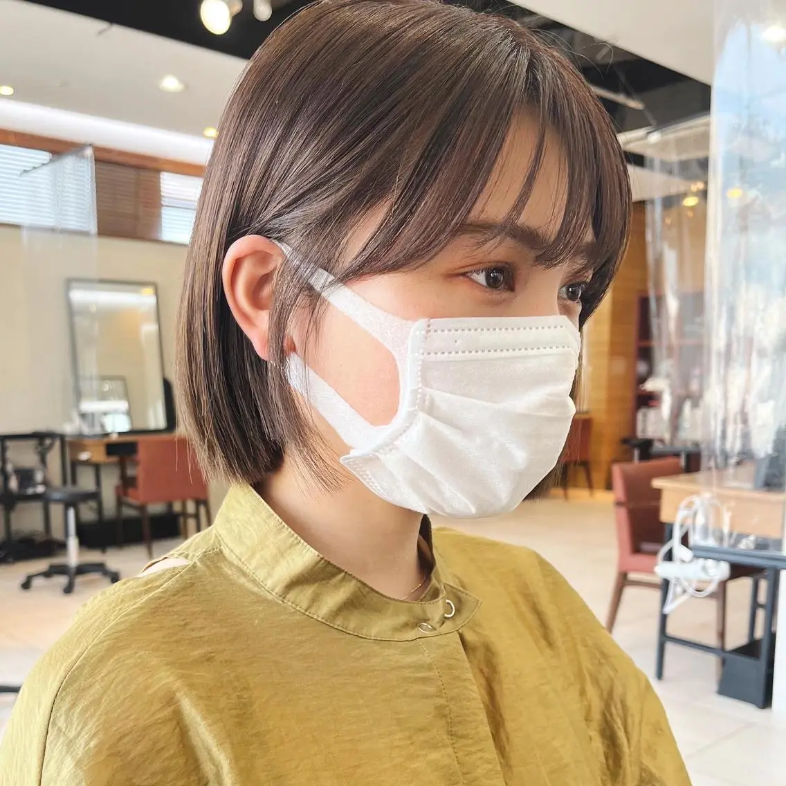 ミディアム カラー 🌱小顔ヘア/ボブ ミディアム/双葉🌱のヘアスタイル