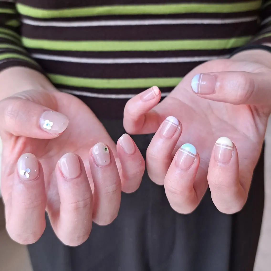 ネイル アートネイル フレンチネイル ジェルネイル 持ち込み パステルネイル ハンドネイル Nail mood デザイン持ち込みokのネイルデザイン