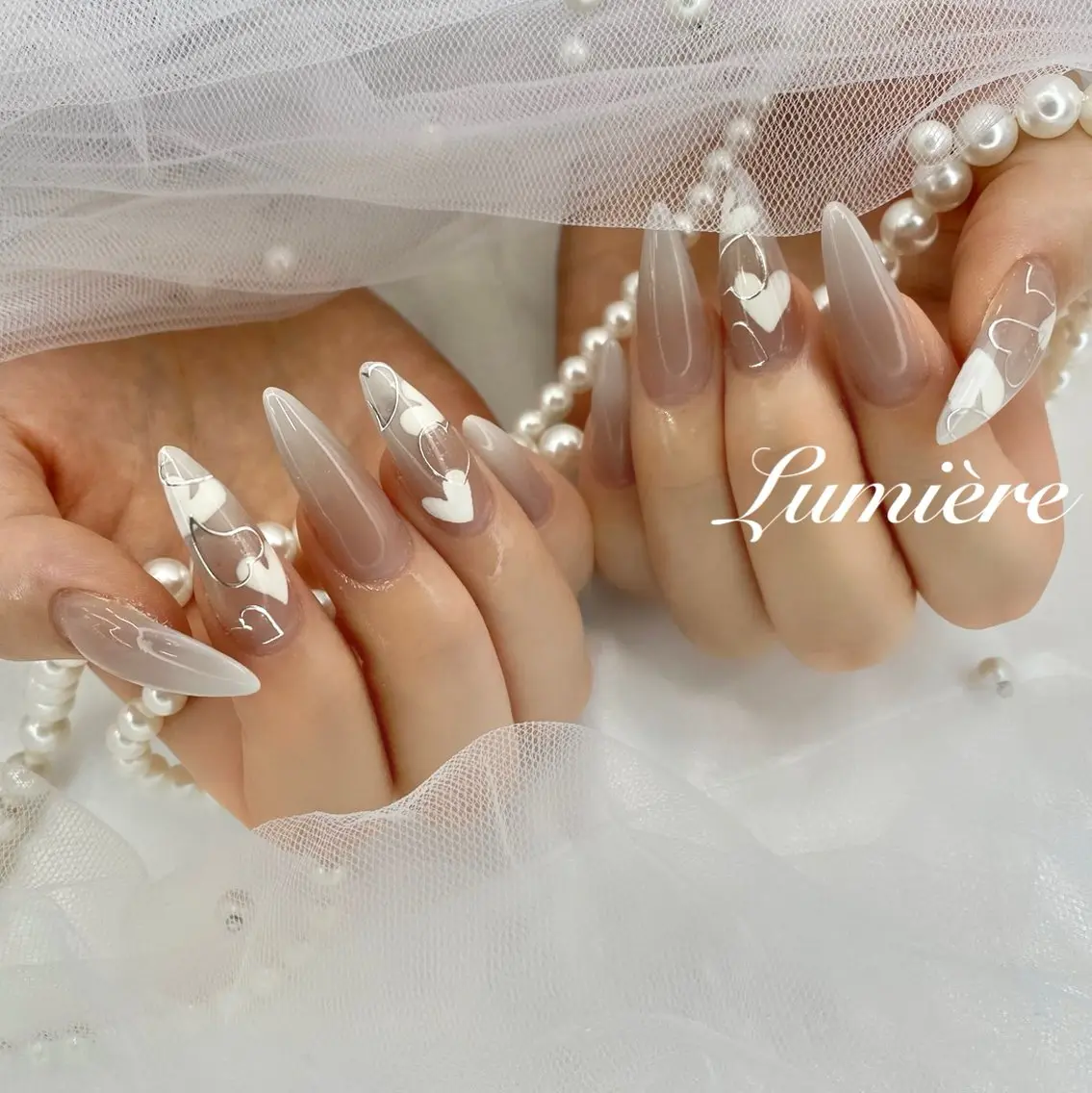 ネイル アートネイル Lumière| ロング|ワンホンのネイルデザイン