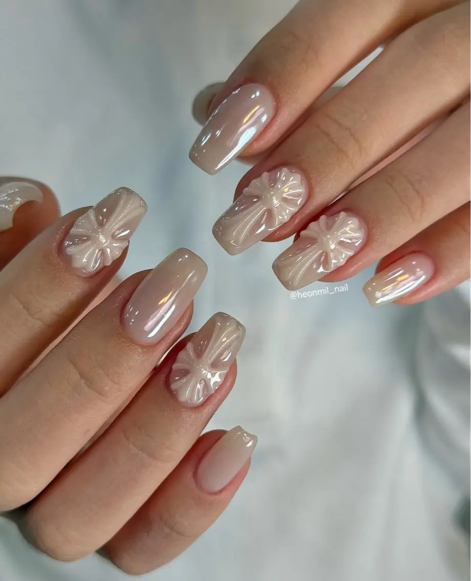 ネイル チークネイル ドット フレンチネイル グラデーション 韓国ネイル ハンドネイル Lisa Nail Salonのネイルデザイン