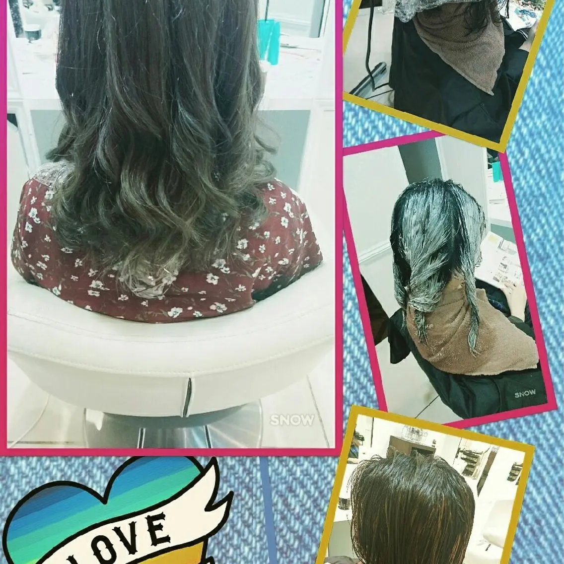 ミディアム ハイライト トリートメント ヘアカラー トリートメント ヘアセット 永島 桜のヘアスタイル