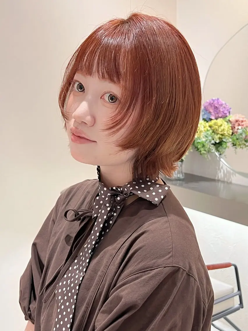 ショート カラー ヘアカラー トリートメント ヘッドスパ 透明感カラー/ヘッド スパ/喜多将平🍀のヘアスタイル
