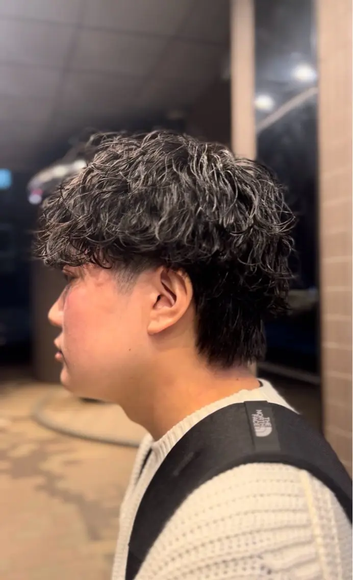 パーマ メンズ メンズパーマ 波巻きパーマ カット パーマ Men's NAM 八角のヘアスタイル