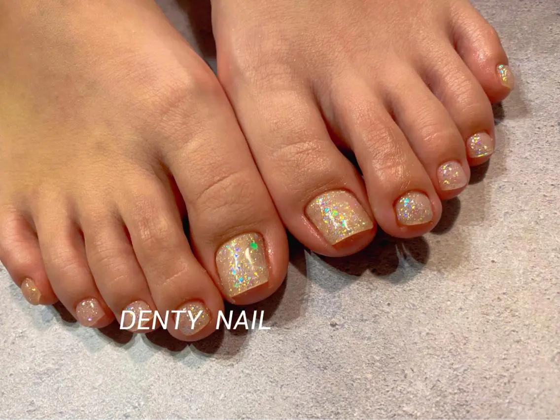 FOOT NAIL👣 オフなし ワンカラー (1色追加500円)の写真