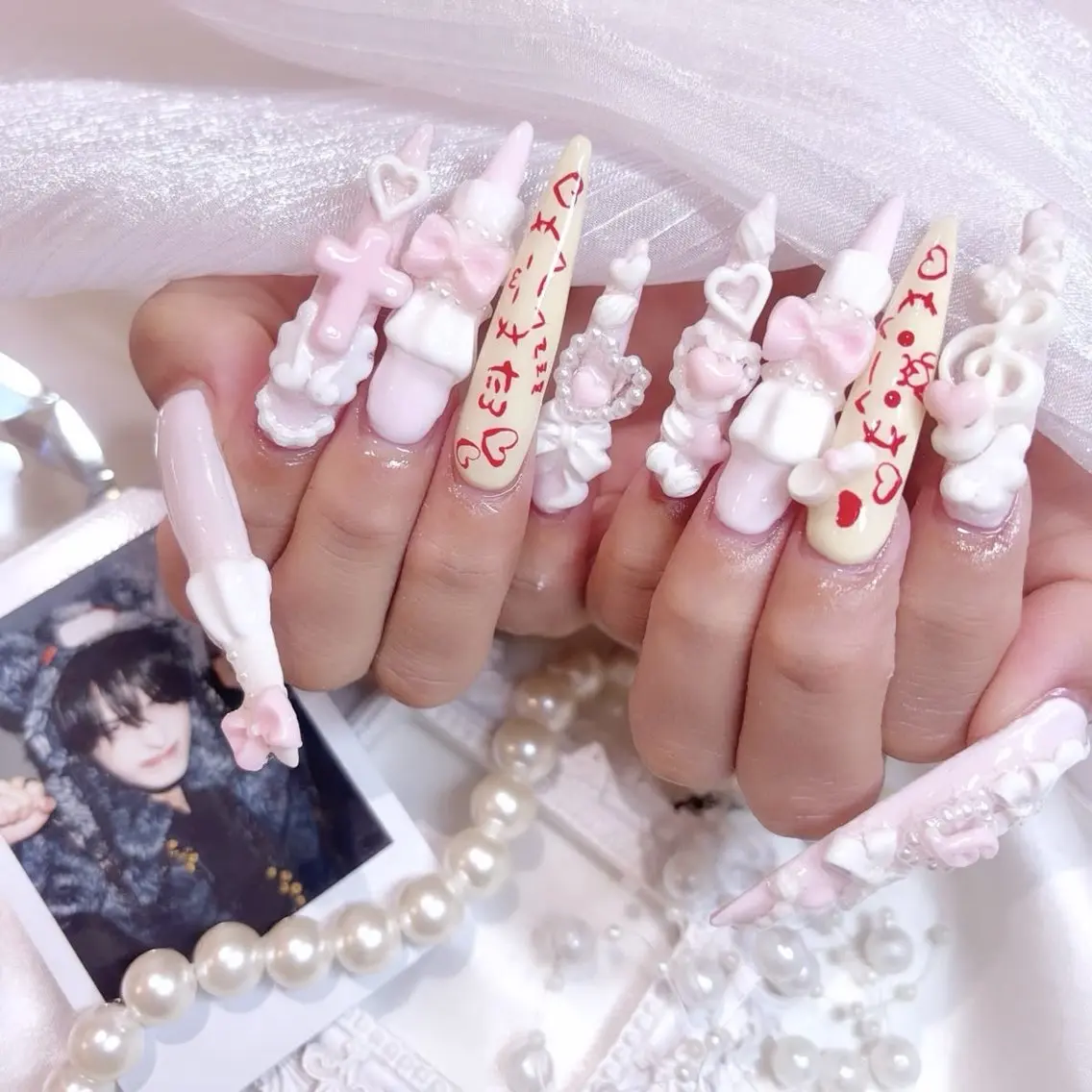 ネイル チークネイル ドット フットネイル フレンチネイル グラデーション Nihonthy Nail 新宿のネイルデザイン
