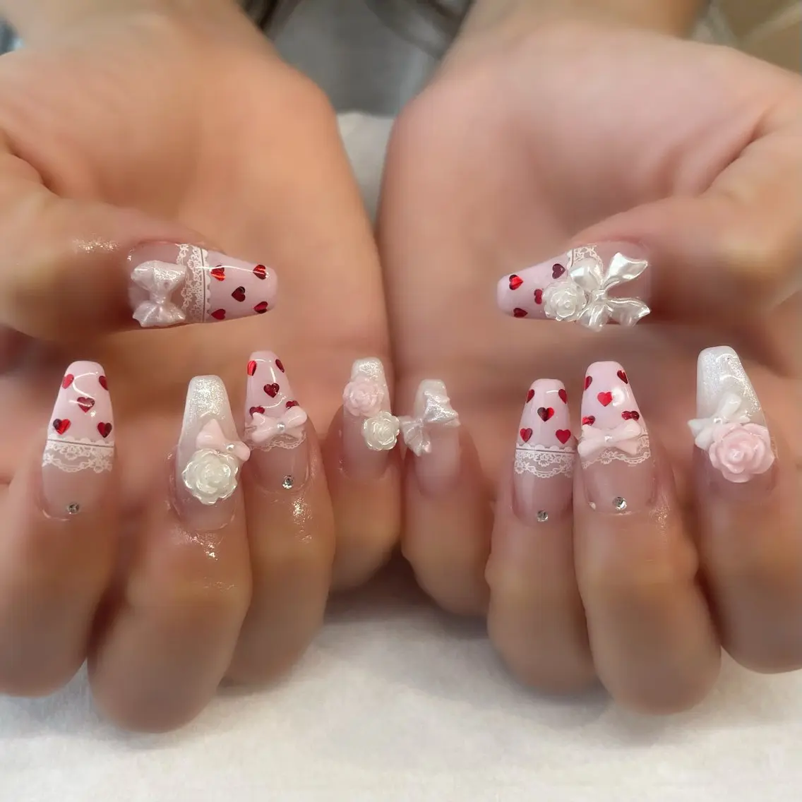 ネイル ハンドネイル 💎🐰 saki. m 🐰💎のネイルデザイン