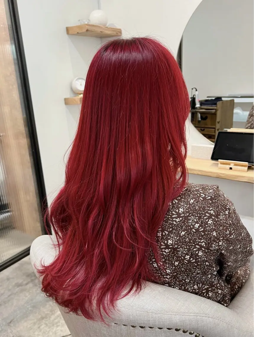 ロング ヘアカラー トリートメント Ami アミのヘアスタイル