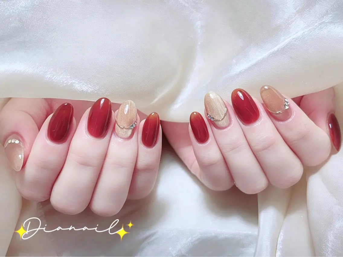 ネイル フットネイル 韓国ネイル レース マグネットネイル ニュアンスネイル ハンドネイル Dia nail サロンのネイルデザイン