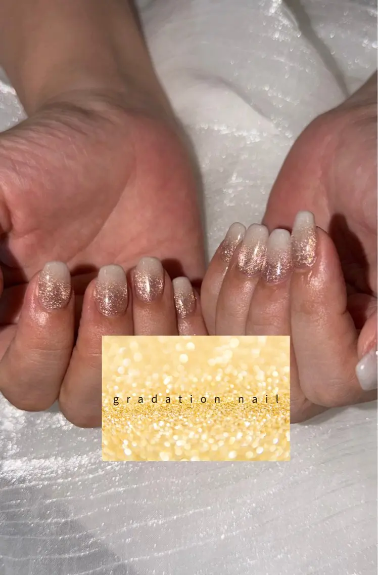 ネイル フラッシュネイル フラッシュマグ グラデーション ホワイト toe /大人可愛いデザインのネイルデザイン