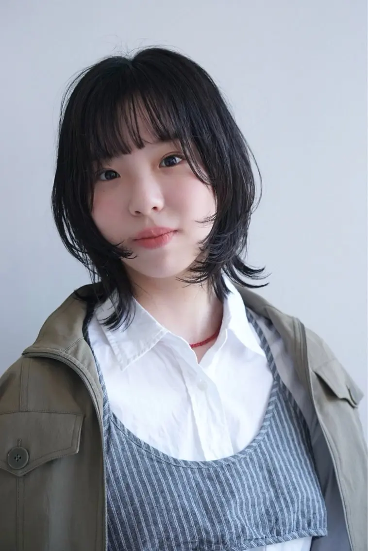 ミディアム ann/ 京都美容室のヘアスタイル