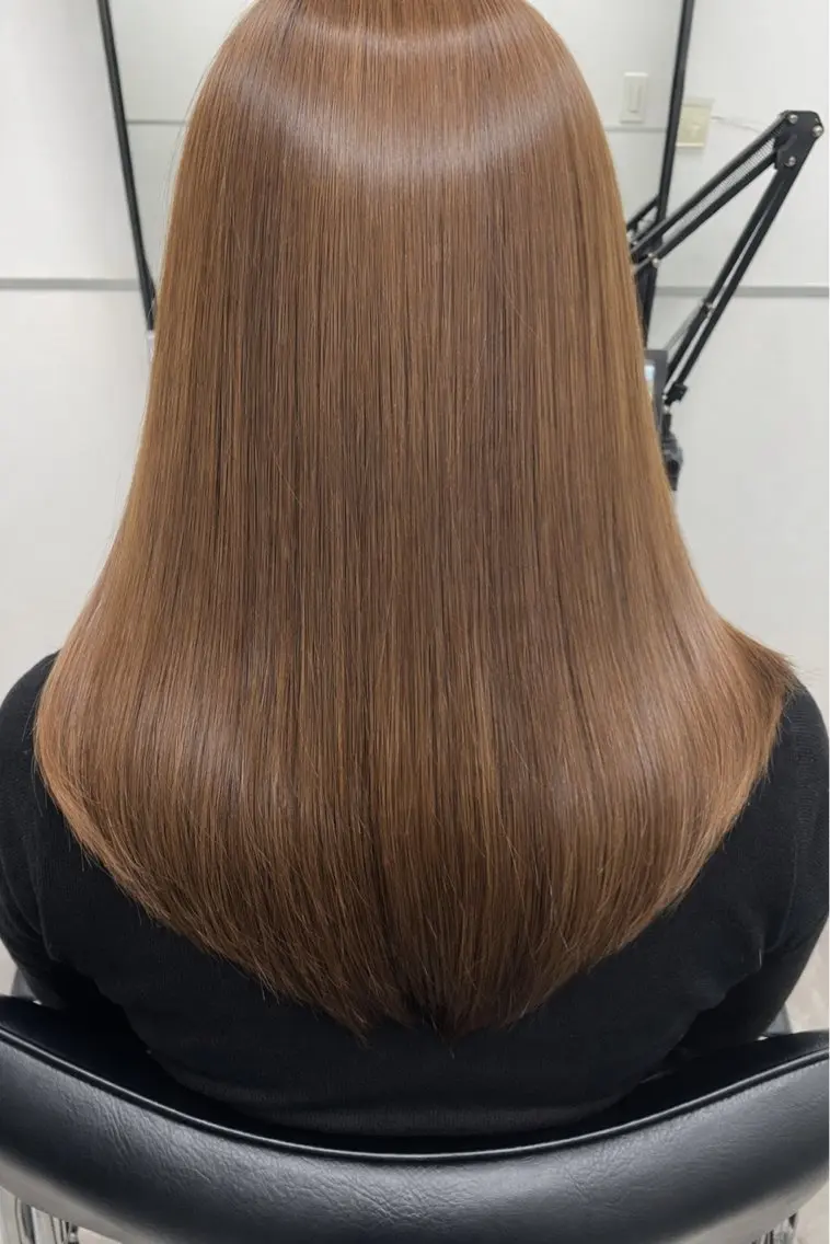 セミロング カラー カット ヘアカラー トリートメント 💗大人艶×髪質改善 カラー💗AYAKIのヘアスタイル