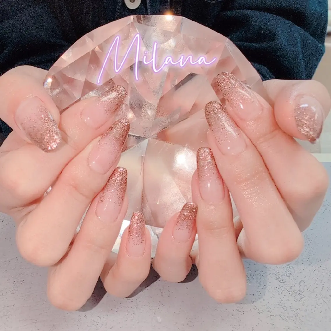 【オフ無し】ラメグラデーション【オフ有】+550円です。の写真
