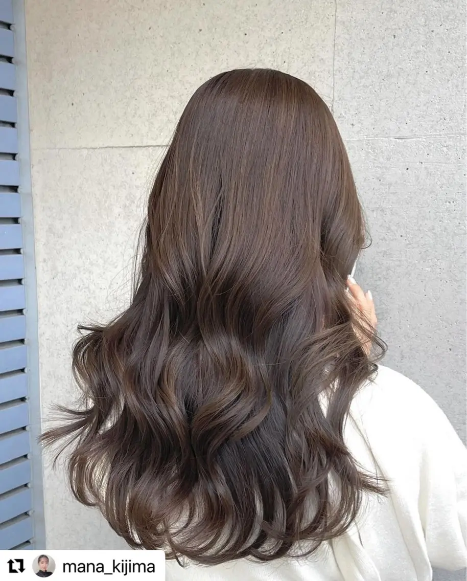 ロング レイヤーカット ロング カット ヘアカラー レイヤーカット✂︎ きじま　まなのヘアスタイル