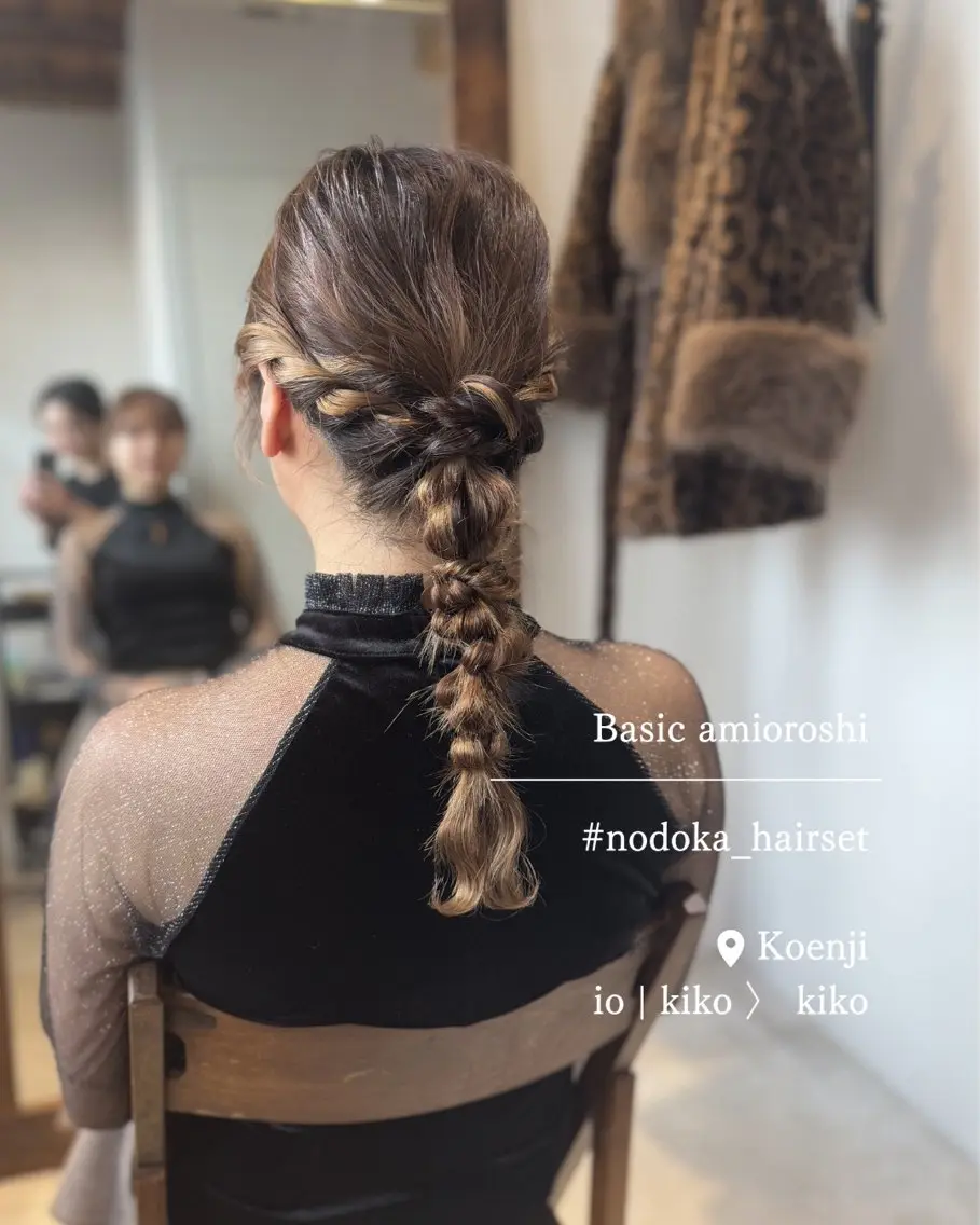 ロング ヘアアレンジ ヘアセット お呼ばれセット🕊️ 高円寺/太田和のヘアスタイル