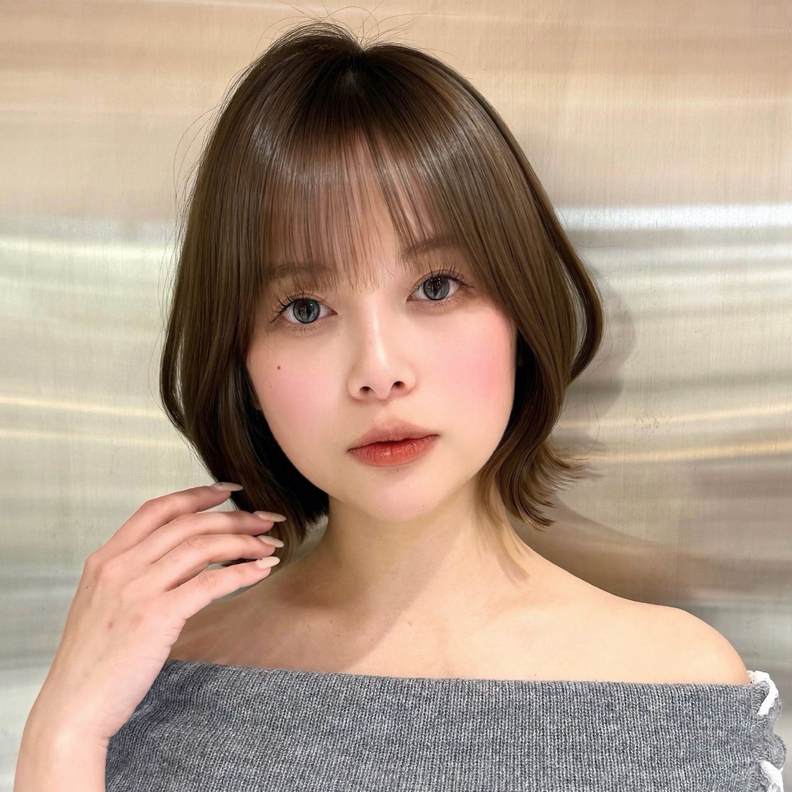 ミディアム くびれヘア kurea🎀/ボブ /レイヤー/韓国のヘアスタイル