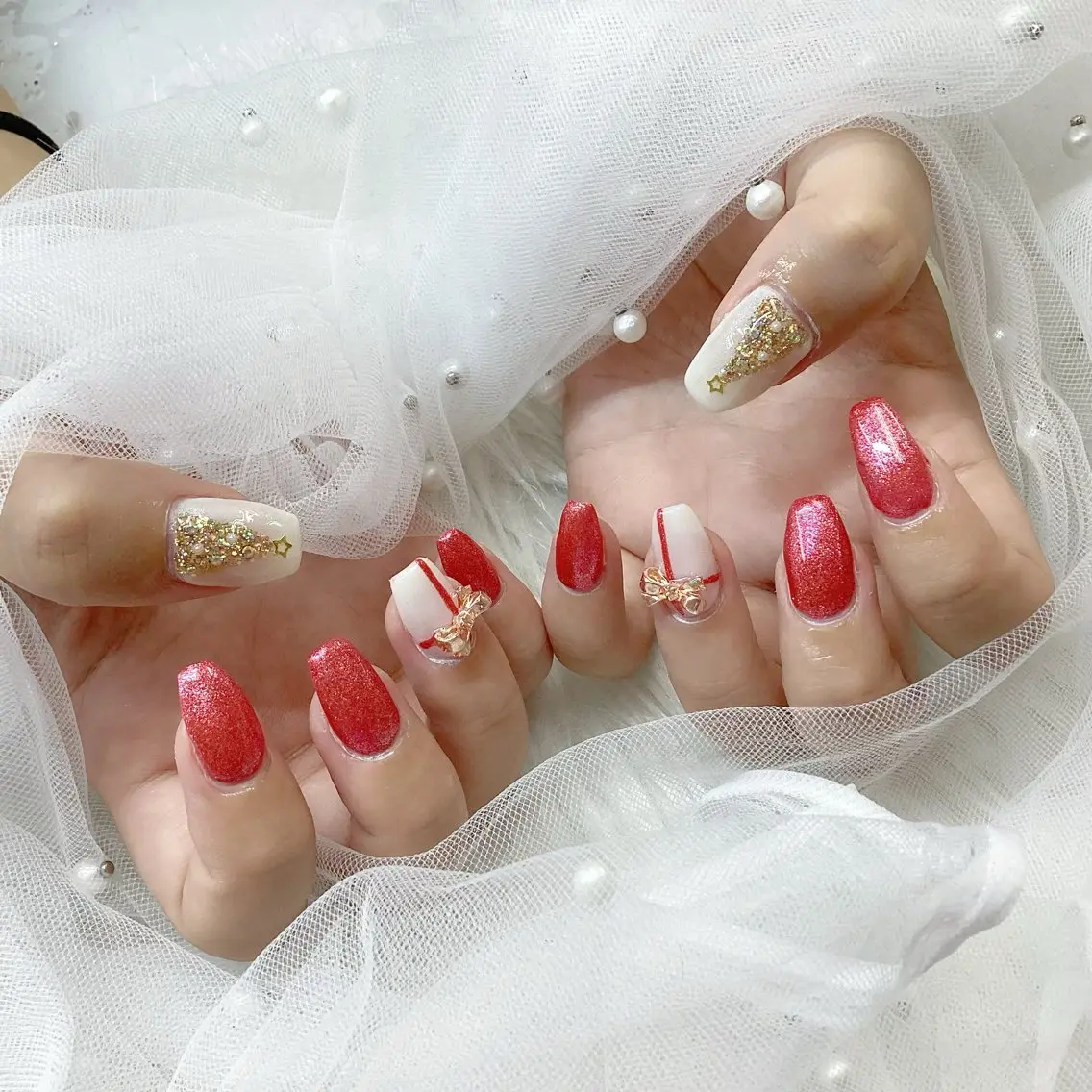 ネイル パーツ全部¥110 サロンミミのネイルデザイン