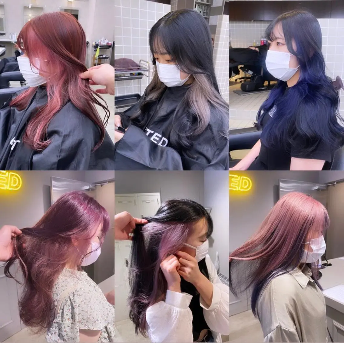 セミロング カラー イヤリングカラー 韓国/トレンド レイヤー【101】のヘアスタイル