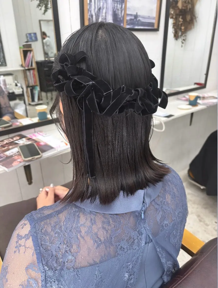 ヘアアレンジ ヘアセット Ann./艶髪 /レイヤーカットのヘアスタイル