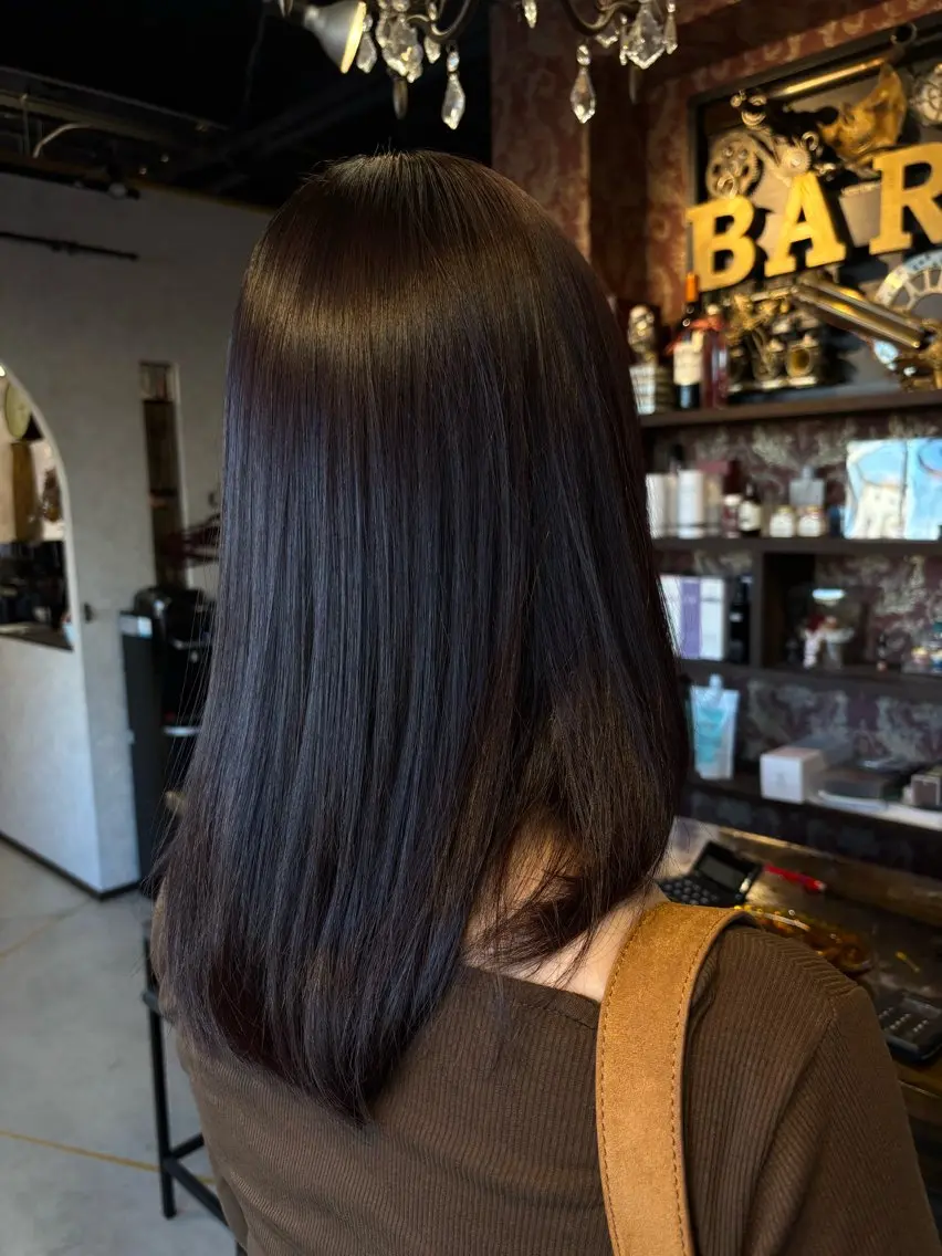 カラー ブリーチ 透明感カラー ブリーチなしカラー ヘアカラー トリートメント Barocco 🎀ヒメ🎀(19)のヘアスタイル