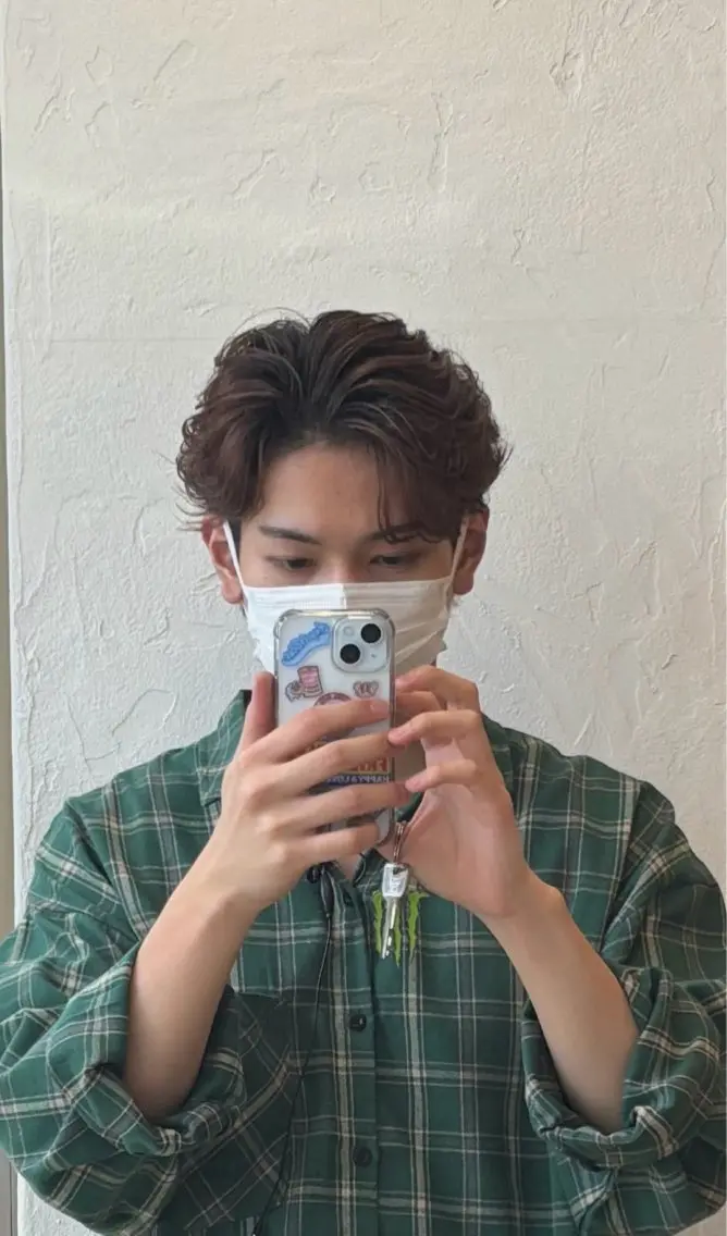 カラー メンズ メンズパーマ 上𦚰 慶のヘアスタイル