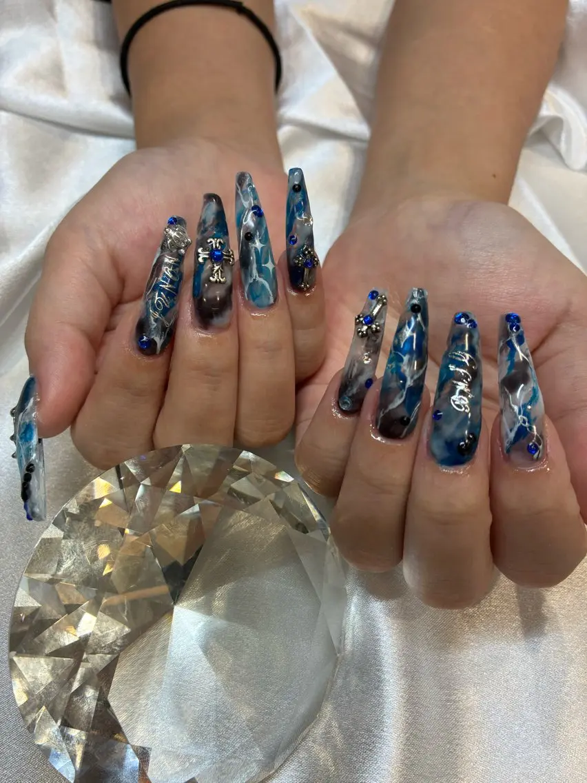 ネイル 長さ出し 持ち込み ハンドネイル Hanon ハノンのネイルデザイン