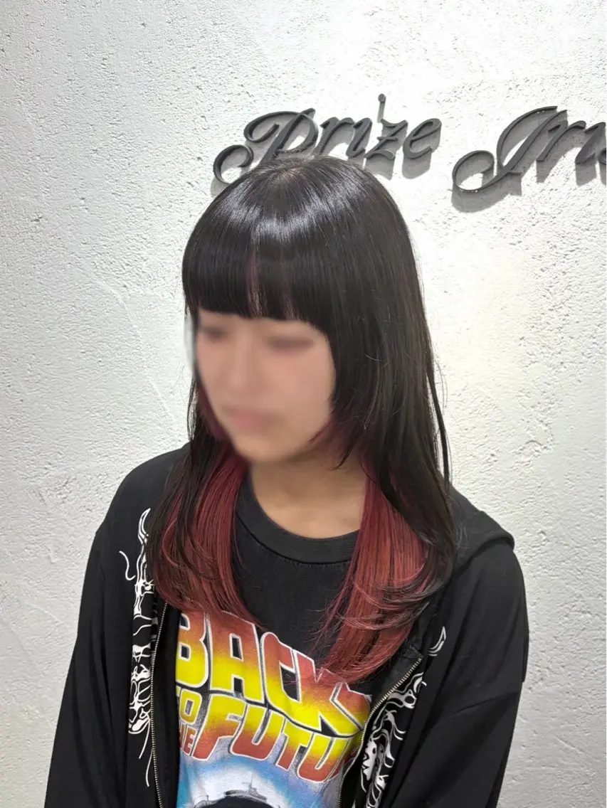 ブリーチダブルカラー(インナーカラー)の写真