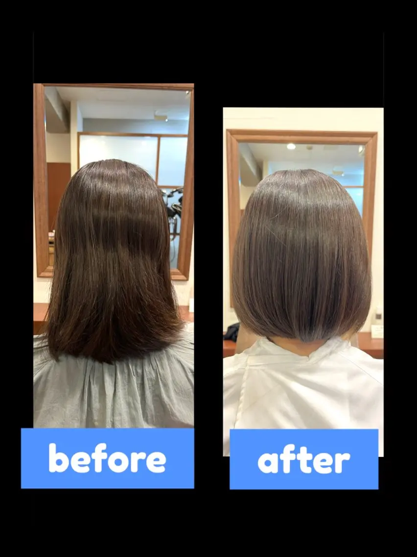 ミディアム ボブ カット無料　カット モデル募集中　網谷のヘアスタイル
