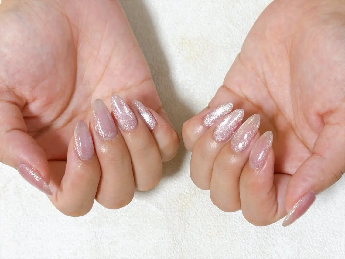 ネイル アニマル柄 オーロラネイル フットネイル フレンチネイル ジェルネイル ハンドネイル mogunail &blowのネイルデザイン