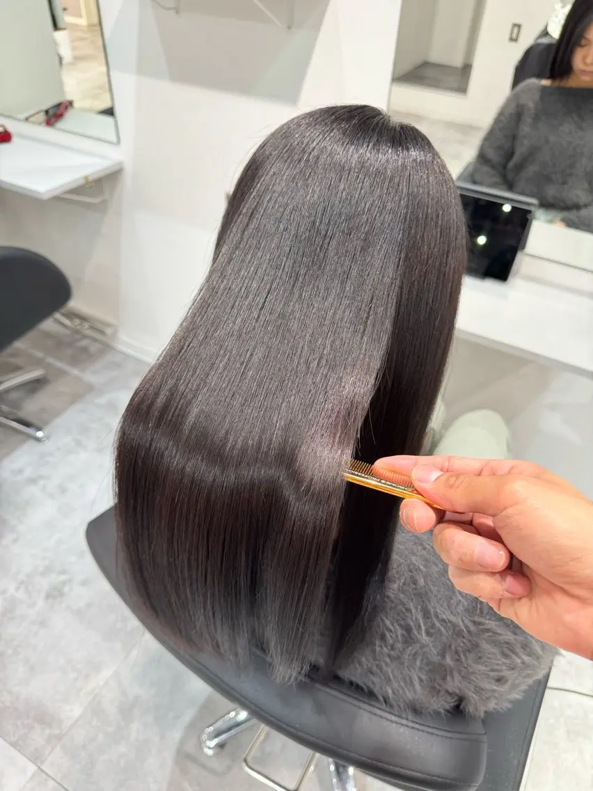 セミロング カット ヘアカラー 大船🫧ボブ・レイヤ ー・メンズ持田樹のヘアスタイル
