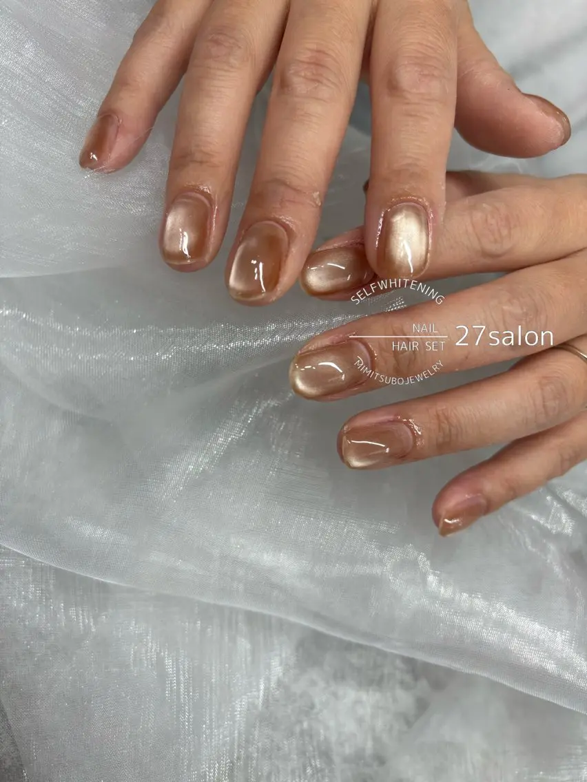 ネイル マグネットネイル ハンドネイル 27salon yuinaのネイルデザイン