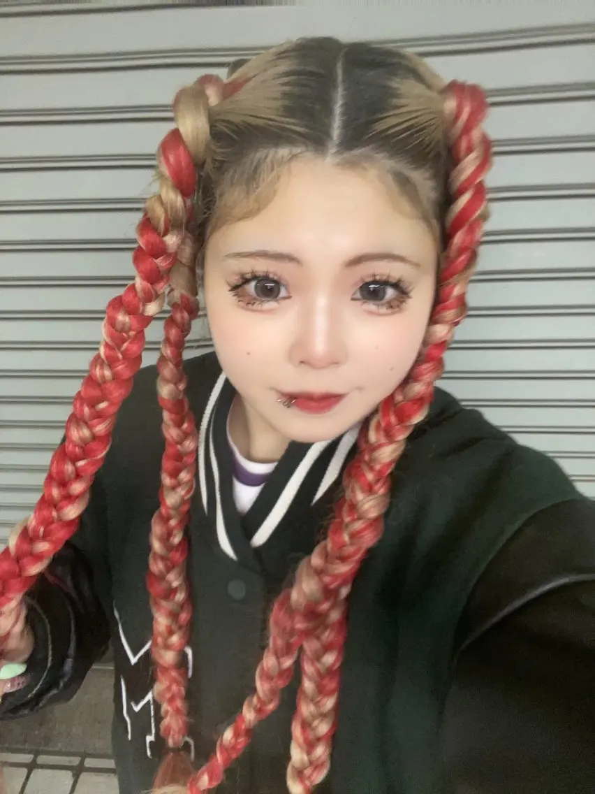 ロング ヘアアレンジ エクステ/コーンロウ KURUMI⛓️🔥のヘアスタイル