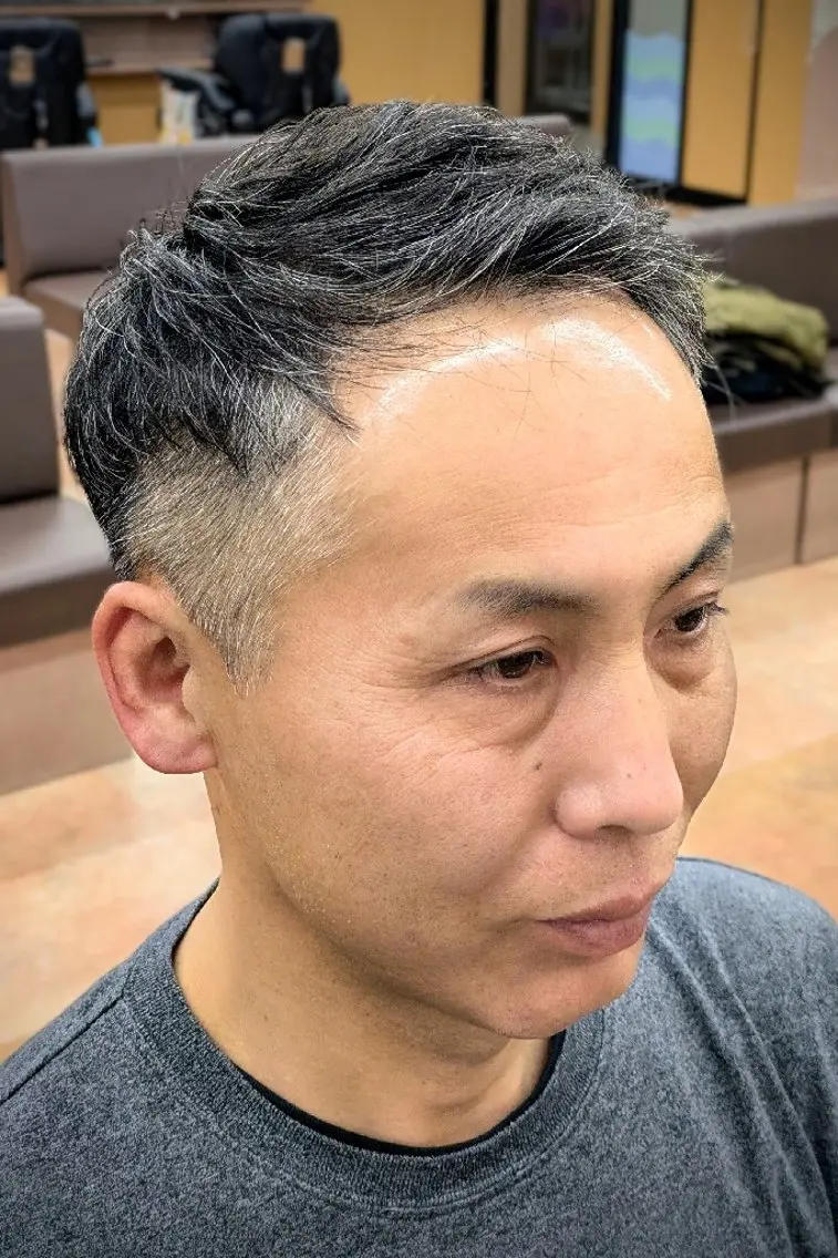 ショート パーマ 理容プラージュ燕三条 福井のヘアスタイル