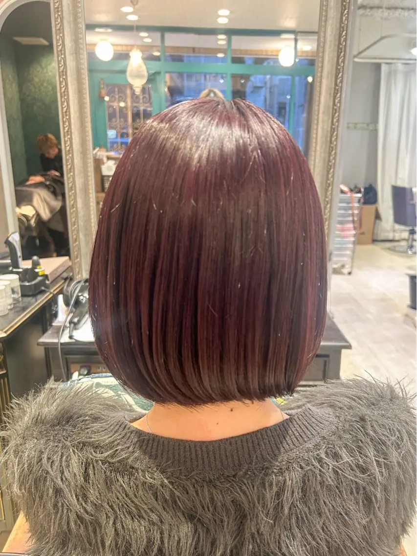 ショート ヘアカラー トリートメント 暖色カラー｜艶髪｜ 🥨AIKA🥨のヘアスタイル