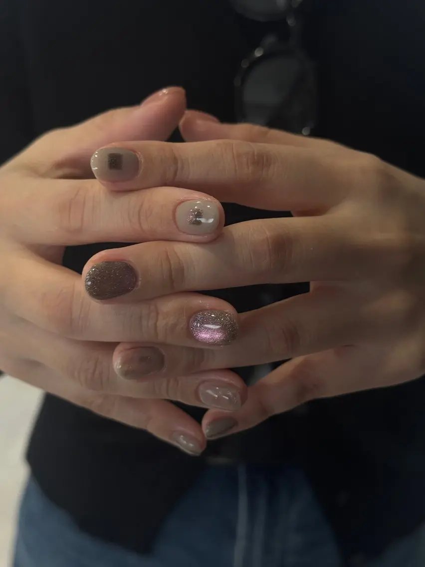 ネイル フレンチネイル マグネットネイル 持ち込み ニュアンスネイル ワンカラーネイル ハンドネイル LINEA.nail Miyukiのネイルデザイン