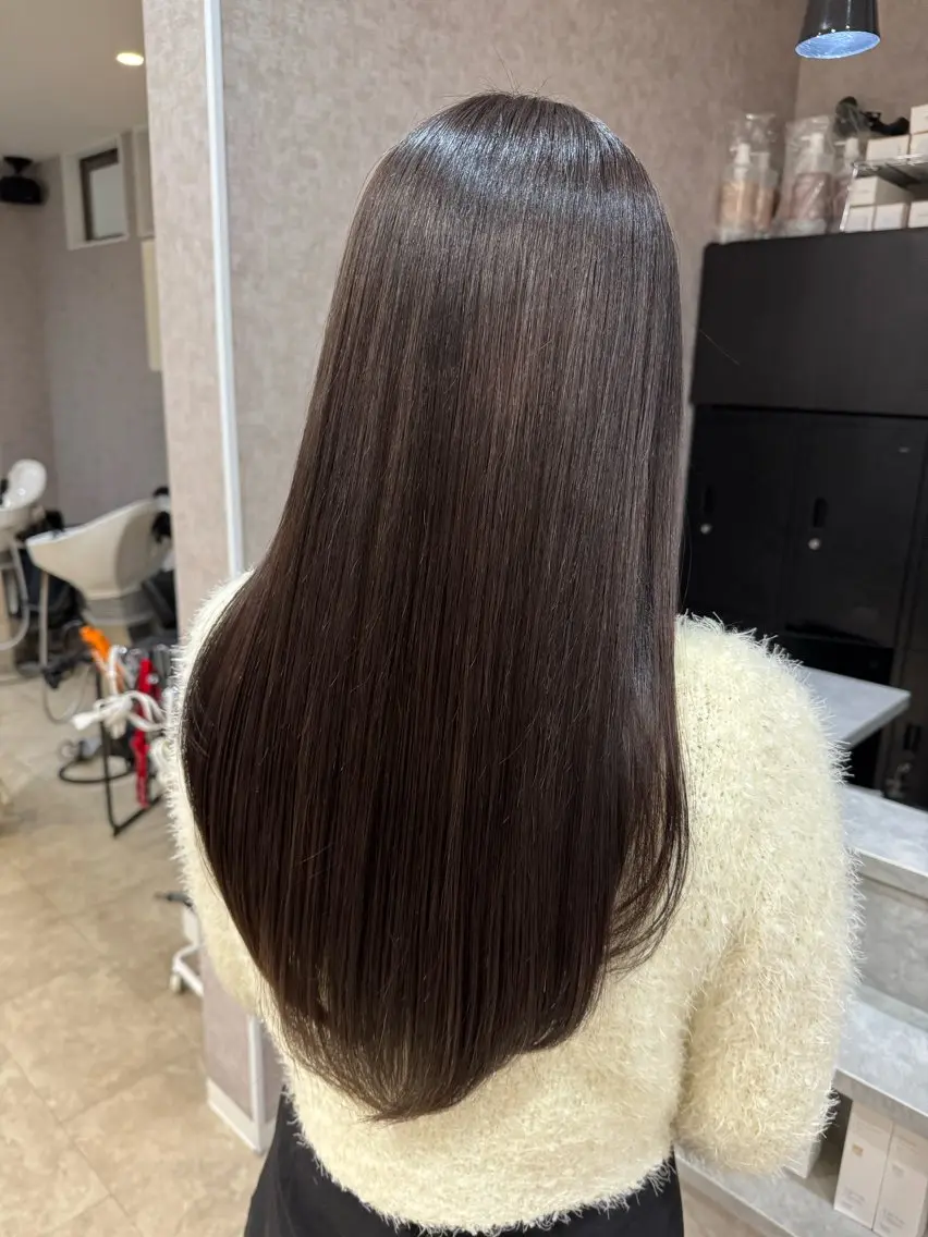 【ミニモ限定】酸性ストレート➕透明感カラー✨の写真